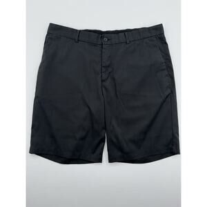 Nike Dri Fit UV Golf Chino Shorts Mens 36 Black 10Inch Inseam